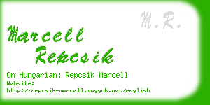 marcell repcsik business card